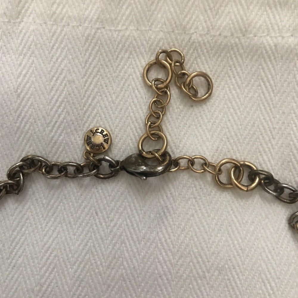 J. Crew Black and Cream Floral Necklace - Picture 2 of 2